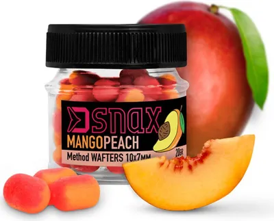 Immagine prodotto di Delphin D Snax Waft 7 x 5,5 mm 20 g Mango-Broskyňa Dumbelsky