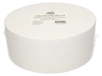 Obrázok produktu pre Dekoračná forma na tortu, okrúhla, z polystyrénu, 25 x 10 cm