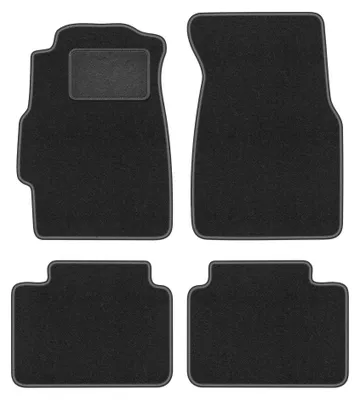 Obrázok produktu pre Velúrové autokoberce pre: Honda Civic VI 1995-2001 (sedan) – sada 4 ks, grafitové, na mieru – Wielganizator LUX