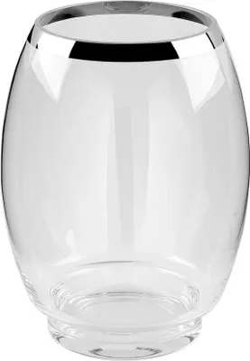 Produktbild von Fink YORK, Ersatzglas, Glaszylinder mit Boden, Glas mit Platinumrand, transparent, H. 29 cm, D. 22 cm Höhe: 29.00 cm Durchmesser: 22.00 cm 112052