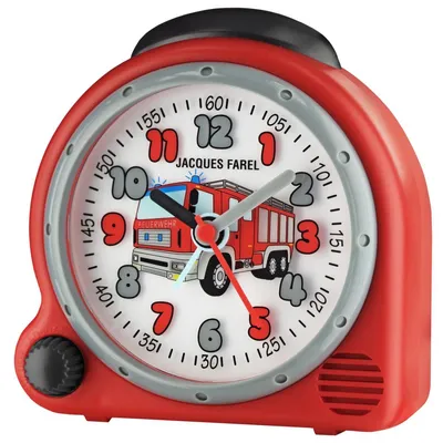 Produktbild von JACQUES FAREL Kinderwecker Wecker Analog Quarz Feuerwehr Jungen AVC 02FIRE