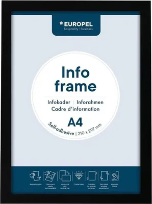 Immagine prodotto di EUROPEL 196004 EUROPEL cornice magnetica INFO FRAME, DIN A4, nero
