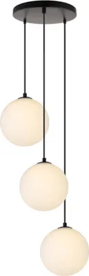 Zdjęcie produktu dla HOME DELUXE Szklana lampa wisząca SUNA Biała - 3 światła | Lampa wisząca Lampa sufitowa Lampa wisząca