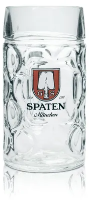Produktbild von Spaten Bierkrug Maßkrug 1,0l Henkelgläser Humpen Seidel Volksfest Bayern Brauerei
