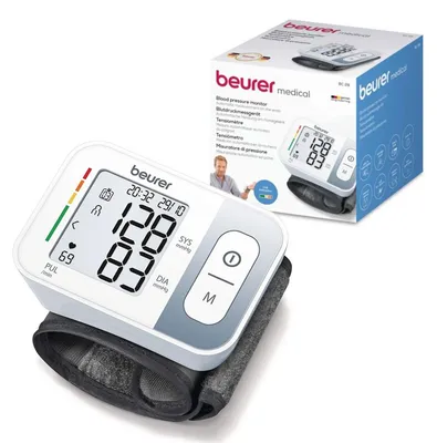 Produktbild von Beurer BC 28 Handgelenk-Blutdruckmessgerät, farbige Ergebnisanzeige, Messgerät
