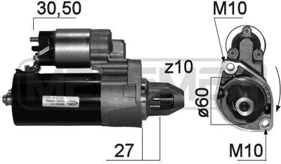 Obrázek produktu pro ERA 220872A Startér 1,7 kW 12V