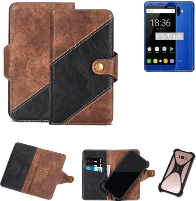 Produktbild von K-S-Trade Handy Hülle Schutz Hülle Schutzhülle Bookstyle Case kompatibel mit Oukitel K8000 Handy Cover Hülle Schutztasche 1x