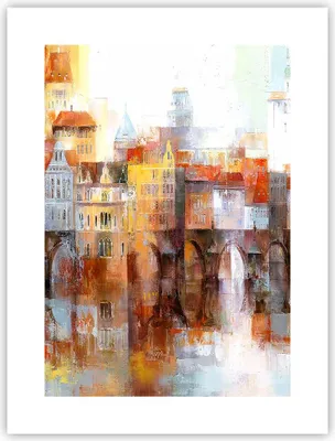 Produktbild von Poster - Poster ohne Rahmen - Stadt Mietshaus - 30x40 cm - Wand Bild - Wanddeko - Wandbilder - Kunstposter - Wandposter - Bilder - Kunstdruck - Wanddekoration - Wandbild - P2XPA30x40-3476