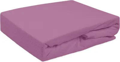 Produktbild von Spannbettlaken mit Gummiband, Frottee 90x200cm Hellviolett