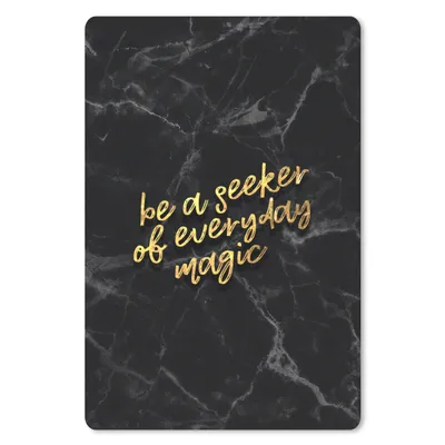 Produktbild von MuchoWow® Mauspad Mousepad Zitate - Magie - Gold - Marmor 18x27 cm - Mousepads - Maus Mat - Pad - Mausunterlage