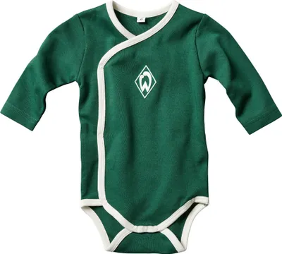 Produktbild von SV Werder Bremen GOTS IC Baby-Body Raute LA grün Gr. 56