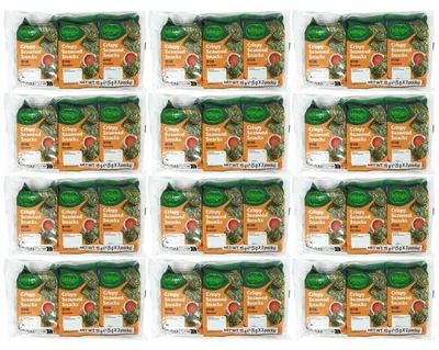 Produktbild von Bibigo Seealgen Snack Original SESAM 12x15g
