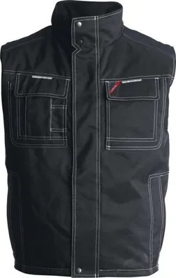Image de Gilet Matelassé Engel Oxford Noir Chaleur Et Résistance Professionnelle - Engel