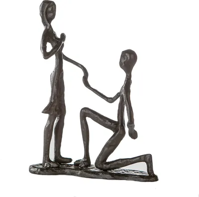Produktbild von Casablanca by Gilde Dekofigur Design Skulptur Marry Me brüniert H. 17 cm,74567