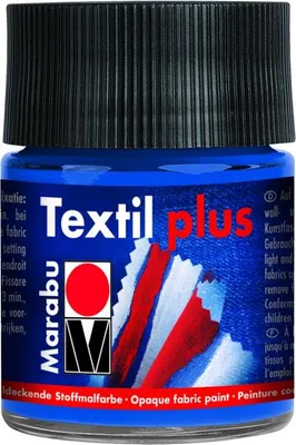 Produktbild von Marabu 17150005055, Ultramarine, Textilfarbe, Flüssigkeit, 50 ml, 1 Stück(e)
