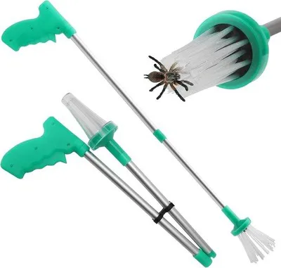 Produktbild von Spinnenfänger mit langem Stiel – 83 cm – zum Fangen von Insekten – ermöglicht sicheren Abstand