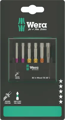 Zdjęcie produktu dla Wera 05073639001, 4 szt., Torx Plus, TX20, TX25, TX30, TX40, 92 g, Czechy
