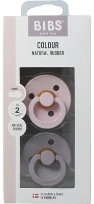 Productafbeelding van Bibs Fopspeen Maat 2 Blossom Dusky Lilac Natural Rubber (2 stuks)
