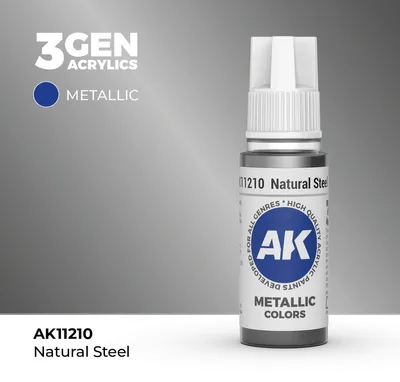 Produktbild von AK Interactive 3GEN Natural Steel 17ml
