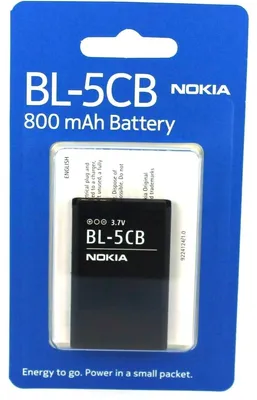 Produktbild von Akku für Nokia 1280 Li-Ion 3,7 Volt 800 mAh schwarz.
