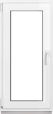 Obrázek produktu pro Framex sklepní okno PVC okno bílé Šířka x výška 50 x 120 cm (500 x 1200 mm) dvojité (32 mm) otočné/sklopné DIN levé - Premium - všechny velikosti