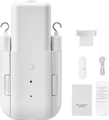 Produktbild von SucceBuy Automatischer Vorhangöffner mit App- und Fernbedienungssteuerung, elektrischer Gardinenmotor, kompatibel mit Alexa und Google Home, leiser Modus und Timer-Funktion, geeignet für U- und I-förmige Schienen