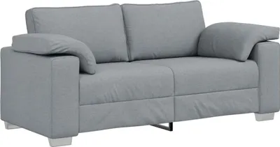 Produktbild von vidaXL Zweisitzer-Sofa Hellgrau 180 cm Stoff