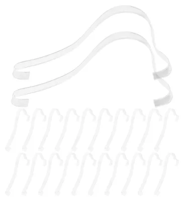 Imagen del producto de VALICLUD: 20 soportes de acrílico para zapatos, transparentes, expositor para zapatos, estante para sandalias elásticas de tacón alto, organizador de zapatos, estiradores para zapatos, ideales para tiendas y uso doméstico