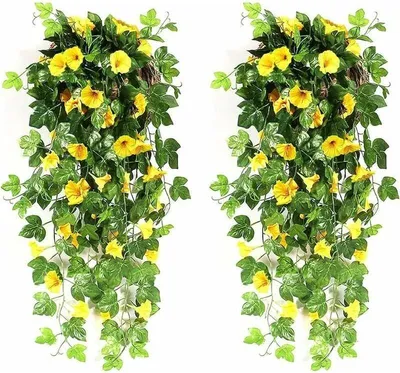 Produktbild von Künstliche Hängeblumen für den Innen- und Außenbereich, künstliche Pflanzen für Hochzeitsdekorationen, Garten, Wand, Balkon