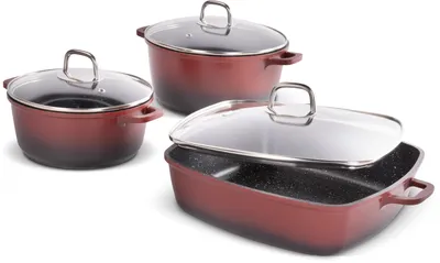 Obrázek produktu pro LAMART LT1285 set nádobí 6ks červené CAST