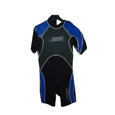 Produktbild von Herren Neopren Shorty Schwarz Blau, Größe S, Taucheranzug, Neoprenanzug