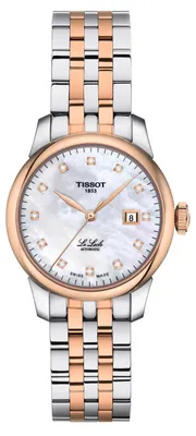 Produktbild von Tissot Damen Armbanduhr T006.207.22.116.00 Le Locle 29mm Automatik Edelstahl Bicolor Roségold PVD mit Diamantbesatz