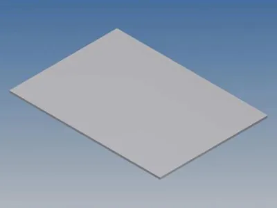 Obrázek produktu pro Hliníková deska pro 10003 / mc 22 - stříbrně šedá - 77 x 55 x 1 mm