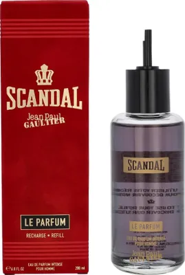 A product shot of a perfume bottle and its packaging.
