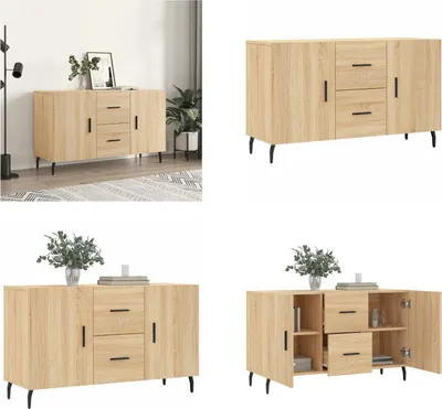 Produktbild von vidaXL Sideboard Sonoma Eiche 100x36x60 cm Holzwerkstoff - Sideboard - Sideboards - Schrank - Lagerschrank