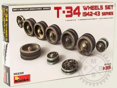 Produktbild von MINIART MA35239 T-34 Wheels set. 1942-43 series