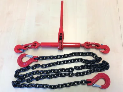 Produktbild von TRIZERATOP Zurrkette, Spannkette , zweiteilig 6,3t, 10mm; 3,5m, Schwerlastsicherung