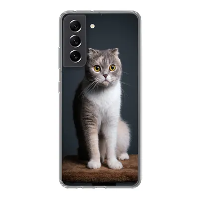 Produktbild von MuchoWow® Handyhülle Schutzhülle Hülle für Samsung Galaxy S21 FE Katze - Haustiere - Licht Silikon Softcase Handy Hülle - Mobiltelefonhülle