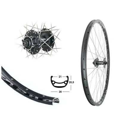 Produktbild von Vorderrad 28/29 Zoll Hohlkammer 21-622 Disc Shimano M475 Scheibenbremse 6 Loch