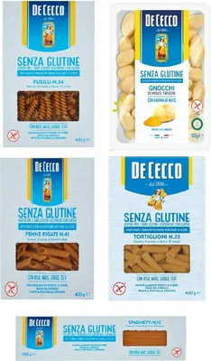 Produktbild von Testpaket De Cecco senza Glutine Glutenfrei pasta nudeln 5x 400G + Italian Gourmet polpa 400g