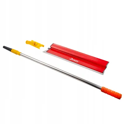 Obrázek produktu pro DELPHI sada 60cm povrchová špachtle z nerezové oceli s teleskopickou tyčí na špachtli s omítkovým válečkem 25 cm, omítkovým hladítkem, brusnou houbou, čisticím zařízením na váleček