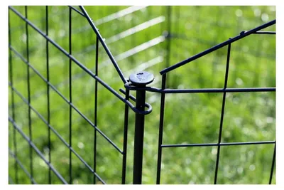 Produktbild von Teichzaun Oberbogen Komplettset Anthrazit 11 tlg.