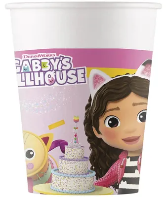 Productafbeelding van Papieren bekers "Koci Domek Gabi", 200 ml, 8 stuks.