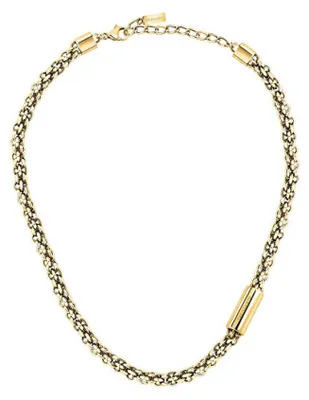 Imagen del producto de Collar dorado llamativo para mujer, diseño en forma de T, modelo TJAXA43
