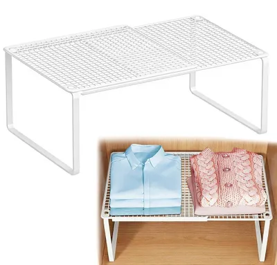 Produktbild von Ausziehbarer und Stapelbarer Kleiderschrank Organizer - Metallregalsystem für zusätzlichen Stauraum