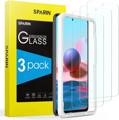 Productafbeelding van SPARIN gehard glas voor Xiaomi Redmi Note 10/10S, 3 stuks