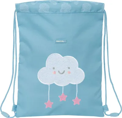 Image de Sac à dos à cordons Safta Nube Azul 26 x 34 x 1 cm