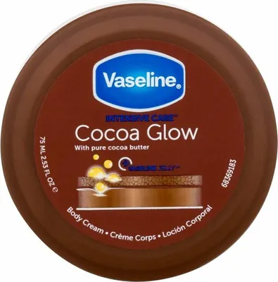 Produktbild von Vaseline Körpercreme Cocoa Glow 75ml, Intensive Pflege für trockene Haut & gesundes Strahlen
