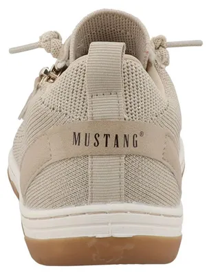 Produktbild von Mustang Damen Sneaker Mesh unifarben Reißverschluss 26M0582002, Größe:38 EU, Farbe:Beige