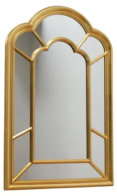 Fensterspiegel goldfarben 140 x 85 cm Wandmontage